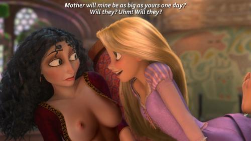 Artwork from InCase Mother Gothel Porn Comic
