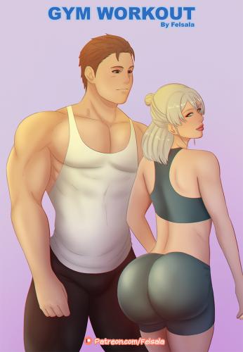 Felsala - Gym Workout Porn Comics
