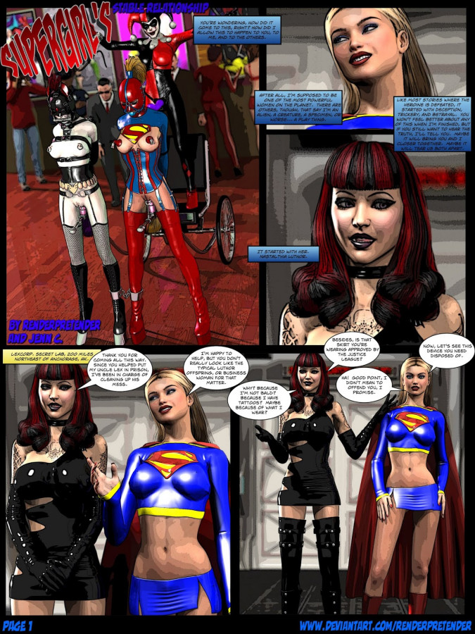 RenderPretender - Supergirl Stable Relationship 3D Porn Comic