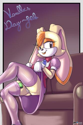 fours - Vanilla's Day Job (Sonic the Hedgehog) Porn Comic