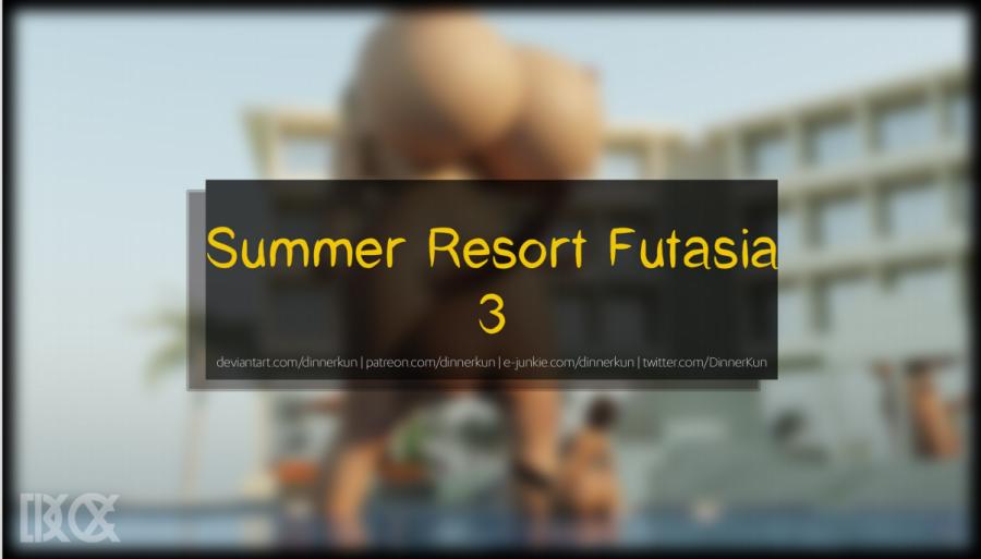 Dinner-Kun - Summer Resort Futasia 3 3D Porn Comic
