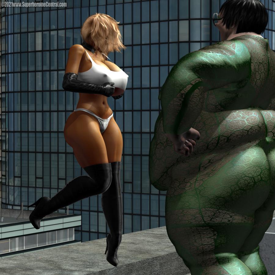 SuperHeroineCentral - Atomic Blonde in a Glutton for Torment 3 3D Porn Comic
