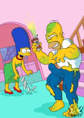 XL-Toons - Homer Fucks Marge After Turning Into The Incredible Duh Porn Comic