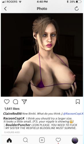 WeebSfm - Claire's Instagram 3D Porn Comic