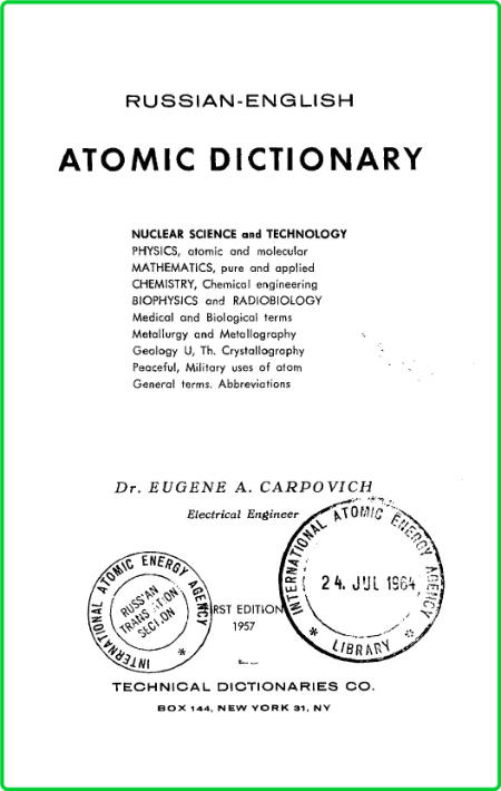 Atomic Dictionary Nuclear Science And Technology 02ece7d754b7f09cdf40cb2140f8c90f