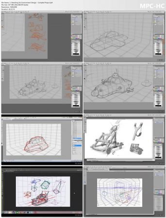 Art School Videos   Sketching for Environment Design by Craig Elliott