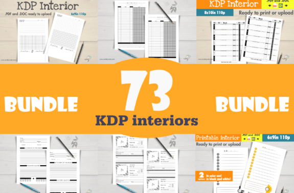 Big Bundle - 73 KDP Notebook Interiors