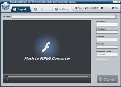 ThunderSoft Flash to MPEG Converter 4.5.0