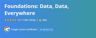 Coursera   Foundations Data, Data, Everywhere