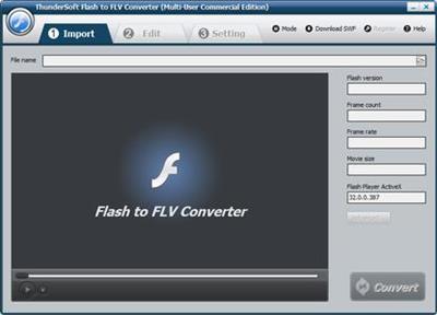 ThunderSoft Flash to FLV Converter 4.5.0