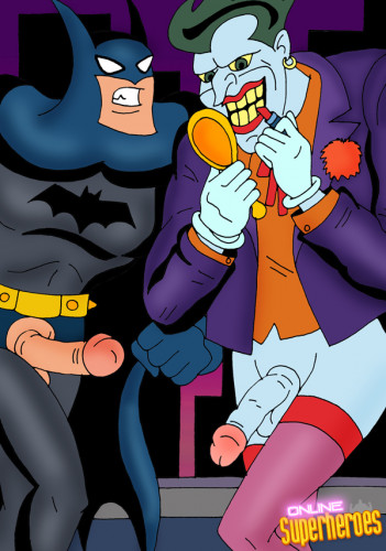 Online SuperHeroes - The Joker and Batman Go Gay