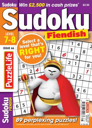 PuzzleLife Sudoku Fiendish   Issue 66, 2021