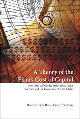 Theory of the Firm's Cost of Capital, A: How Debt Affects the Firm's Risk, Value, Tax Rate, and the Government's Tax Claim