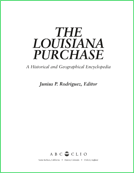 Encyclopedia of Louisiana Purchase 93930533a26734f99d748f2a3a11ad72