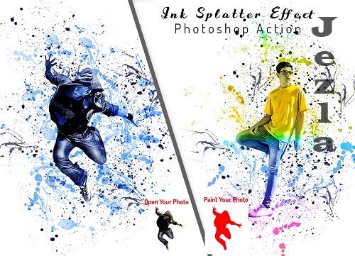 Ink Splatter Effect PS Action - 6347090
