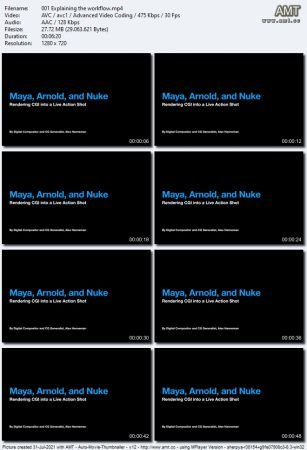Arnold, Maya, Nuke - Intro  to 3D Rendering Live Action VFX Ab7c674ed6c002e8ba4cd5f07637a422