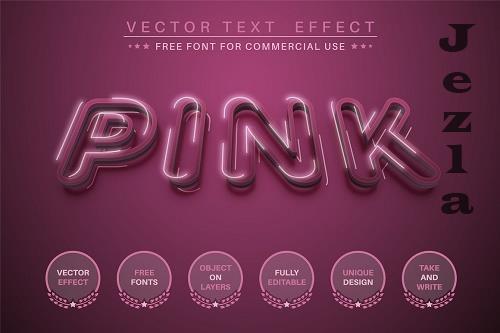 Pink - editable text effect - 6352332