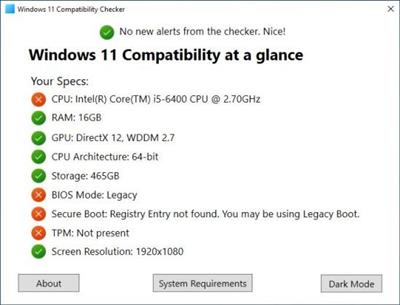 Windows  11 Compatibility Checker 2.3.2