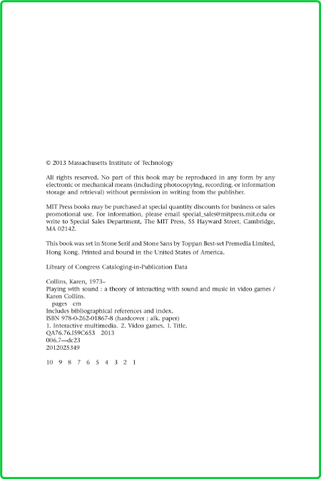 Karen Collins Playing with Sound A Theory of Interacting with Sound and Music in V... E87049d0157e08df43f64b65a73934c1