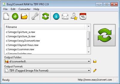Easy2Convert  RAW to TIFF Pro 3.0