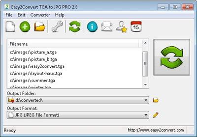Easy2Convert  TGA to JPG Pro 2.9