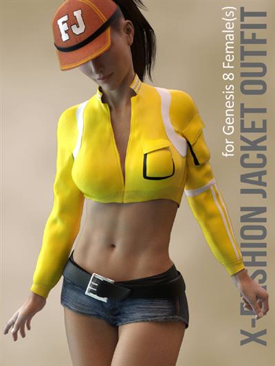 X THE FASHION JACKET OUTFIT FOR GENESIS 8 FEMALES