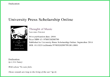 Lawrence Kramer The Thought of Music University of California Press Ce7fad578a3c2183a86dcc1637c6cbf2