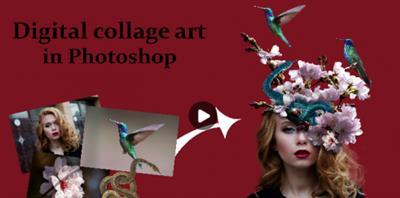 Skillshare  -  Create digital collage art in Photoshop