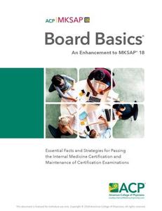 Board Basics An Enhancement to MKSAP 18