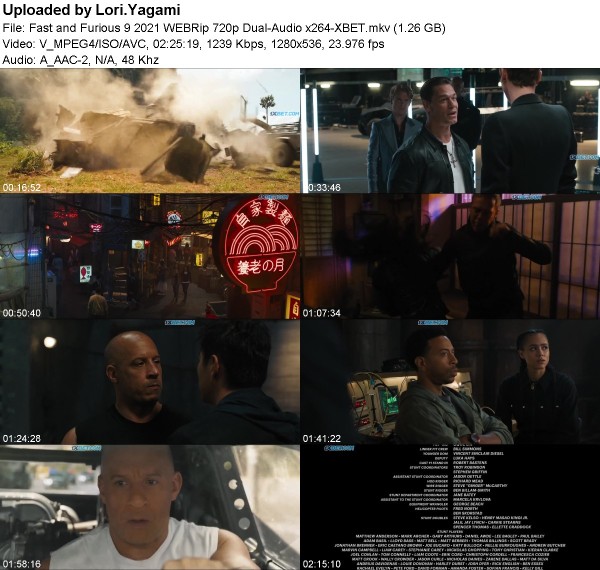 Fast and Furious 9 (2021) WEBRip 720p Dual-Audio x264-XBET