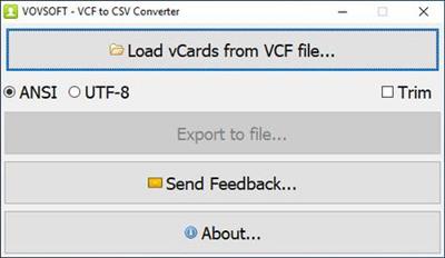 VovSoft  VCF to CSV Converter 3.2 Multilingual + Portable