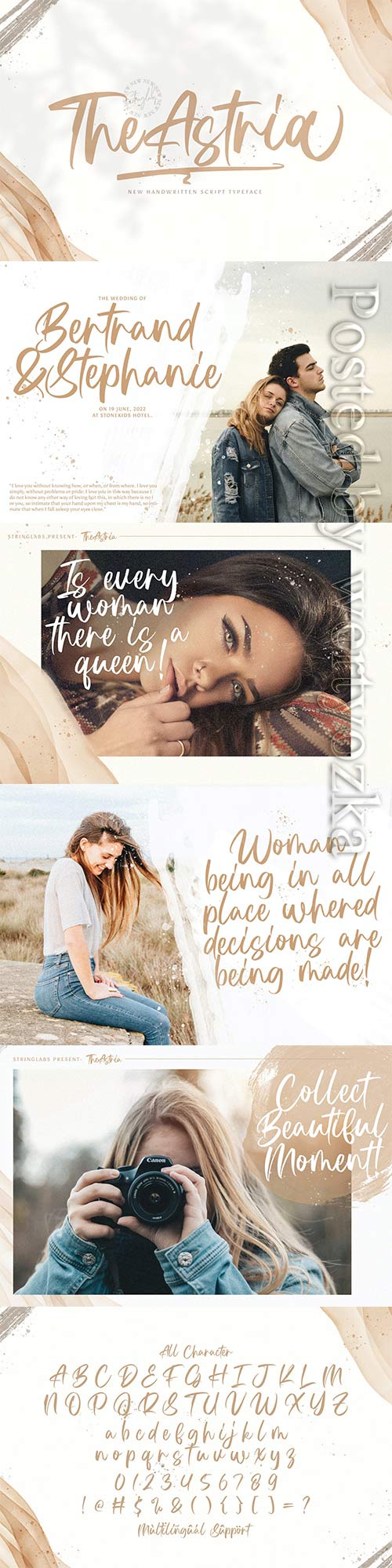 CM - Astria - Handwritten Font 6366249