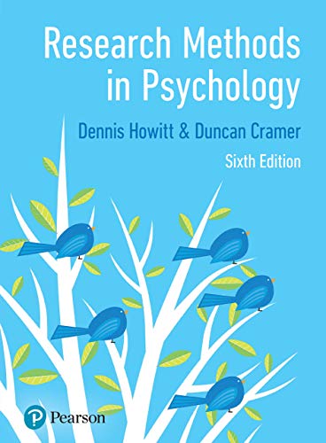 Research Methods in Psychology, sixth Edition