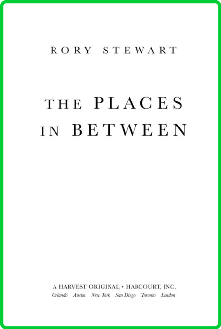 The Places in Between by Rory Stewart