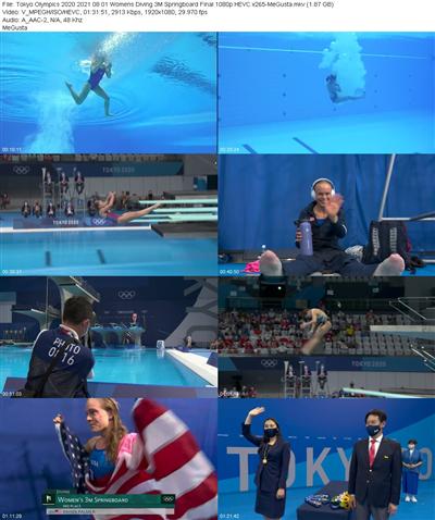 Tokyo Olympics 2020 2021 08 01 Womens Diving 3M Springboard Final 1080p HEVC x265 