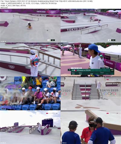 Tokyo Olympics 2020 2021 07 26 Womens Skateboarding Street Final 720p HEVC x265 