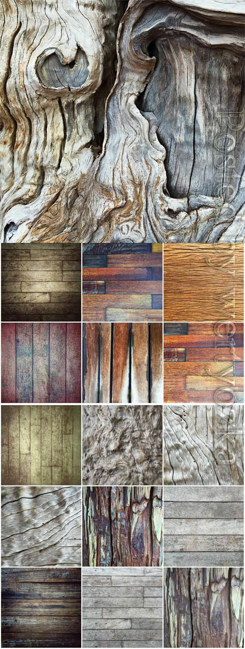 Various wood texture stock photo