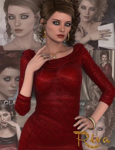 GLAMOROUS RIVA   CHARACTER, HAIR, OUTFIT, ACCESSORIES AND POSES BUNDLE