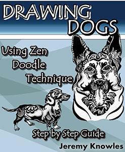 Drawing Dogs Using Zen Doodle Technique. Step by Step Guide