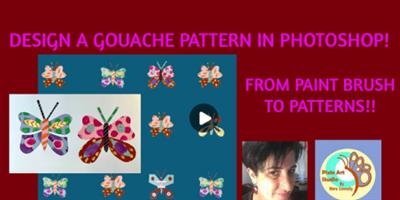 Design a Gouache Pattern In Photoshop From Paint Brush to Digital Patterns!