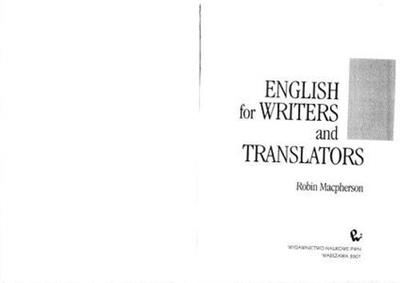 English for Writers and Translators