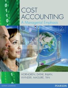 Cost accounting  a managerial emphasis