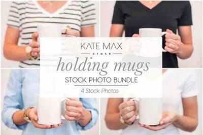Creative Market   Holding Mugs Stock Photo Bundle (2305925)