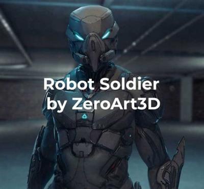 CGTrader   Robot Soldier by ZeroArt3D