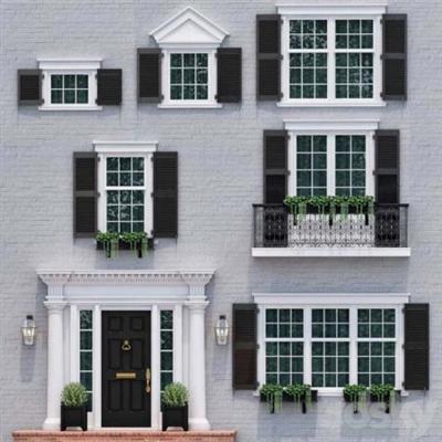 3DSky   Windows and doors in the style of English classics 4
