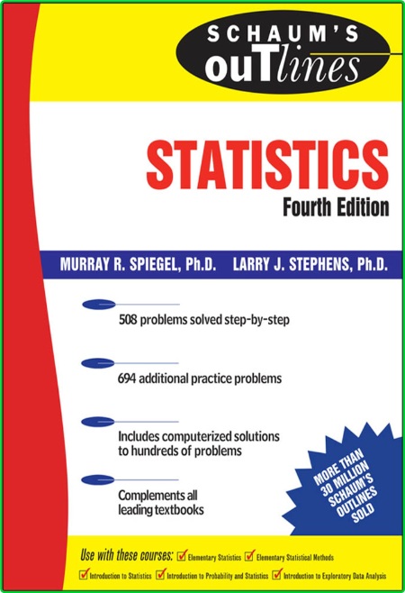 Schaums Outline Series MurRay Spiegel Larry Stephens Schaums outline of statistics...