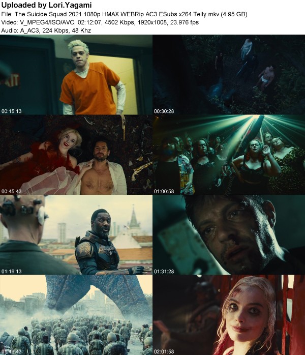 The Suicide Squad (2021) 1080p HMAX WEBRip AC3 ESubs x264 Telly