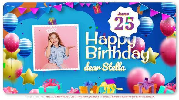 Videohive - Happy Birthday Stella! - 31882929