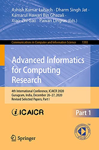 Advanced Informatics for Computing Research: 4th International Conference (EPUB)