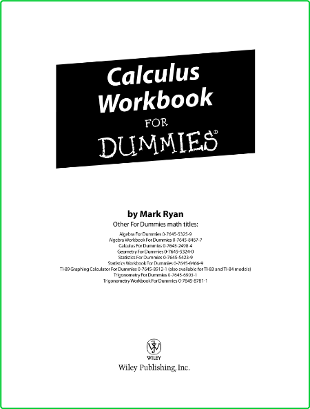 Calculus Workbook For Dummies A694fad2c7816a157c48600f3bc1417c